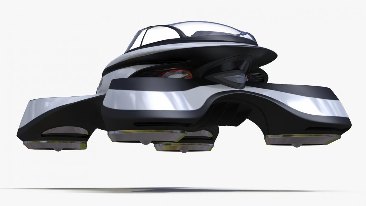 Hover Car Concept by Lazzarini Rigged 2 3D model