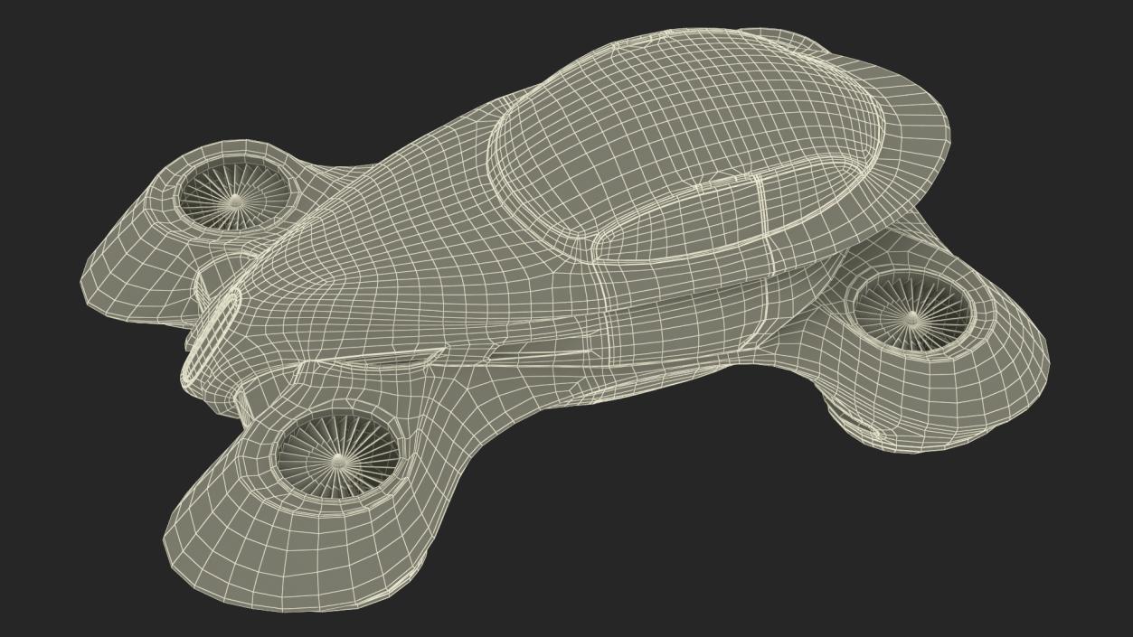 Hover Car Concept by Lazzarini Rigged 2 3D model