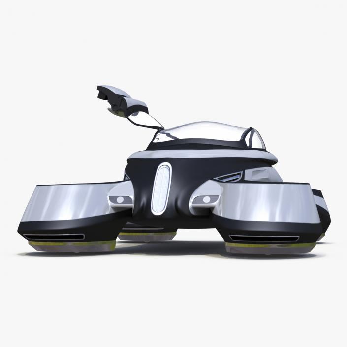 Hover Car Concept by Lazzarini Rigged 2 3D model