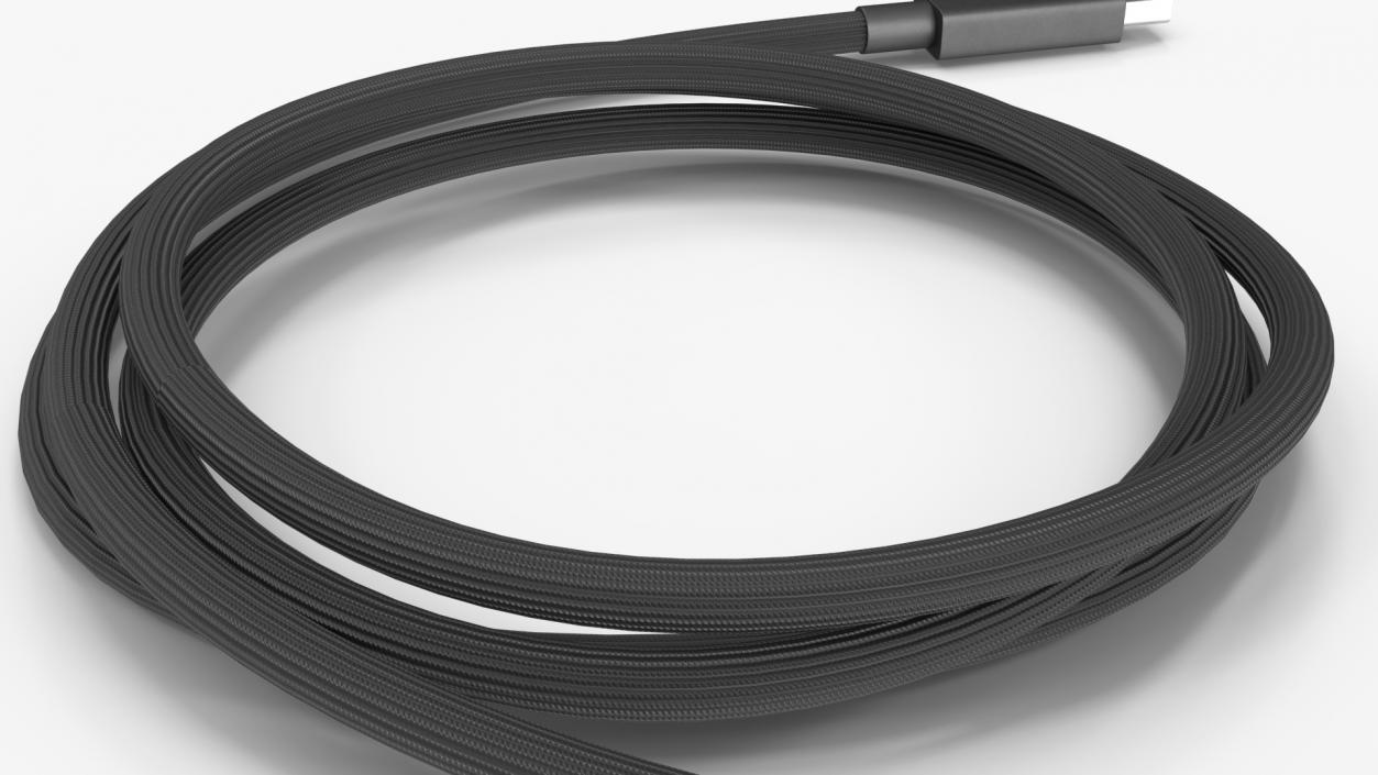 Apple Thunderbolt Cable Black 3D model