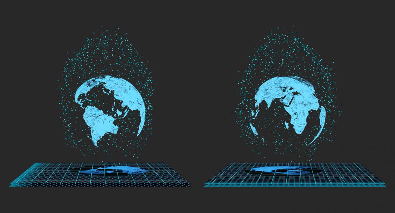 3D Hologram Earth Planet