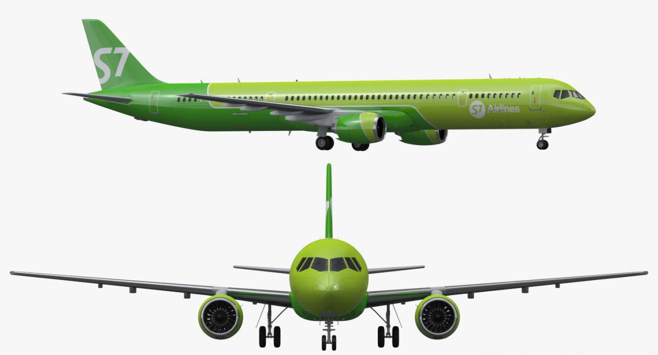 MC 21 S7 Airlines 3D