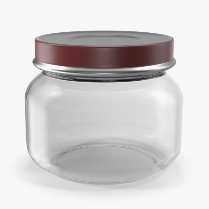 3D Baby Food Jar 71g Empty model