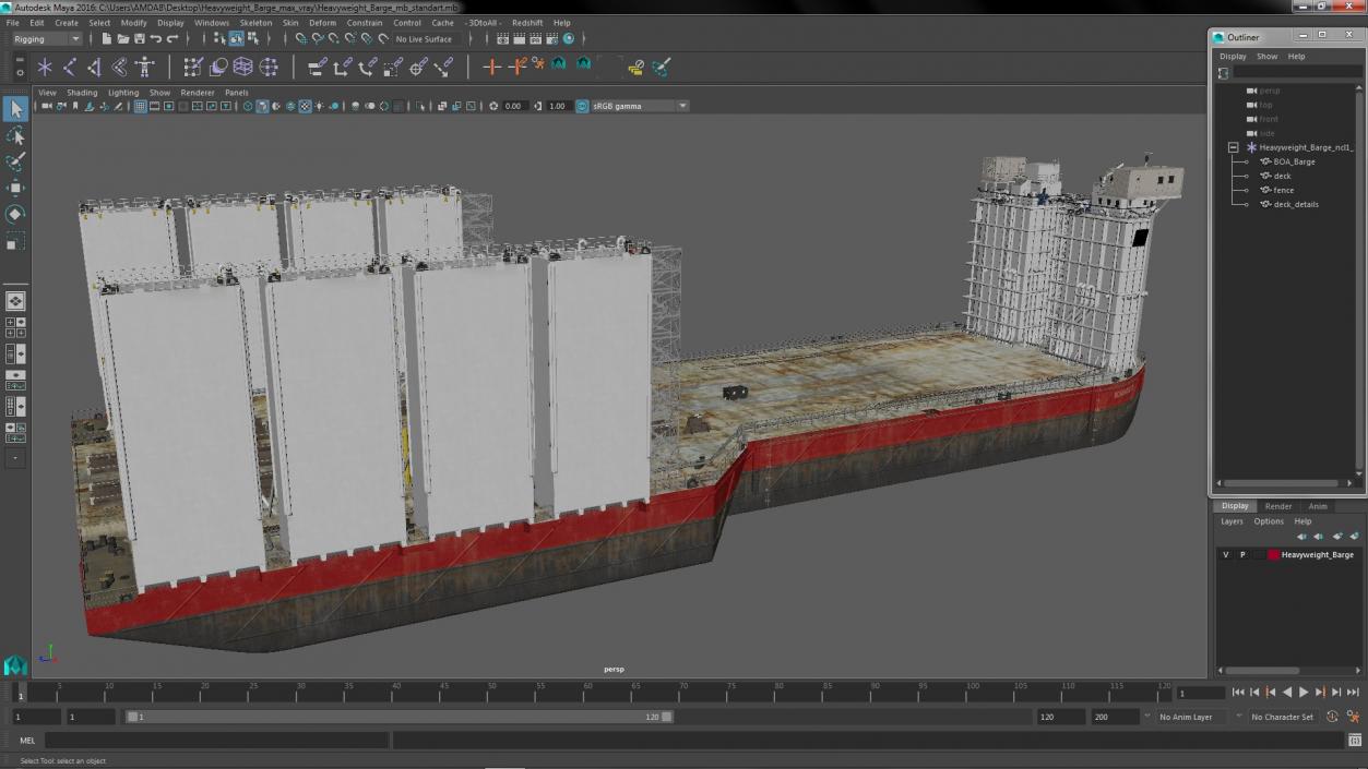 Heavyweight Barge 3D