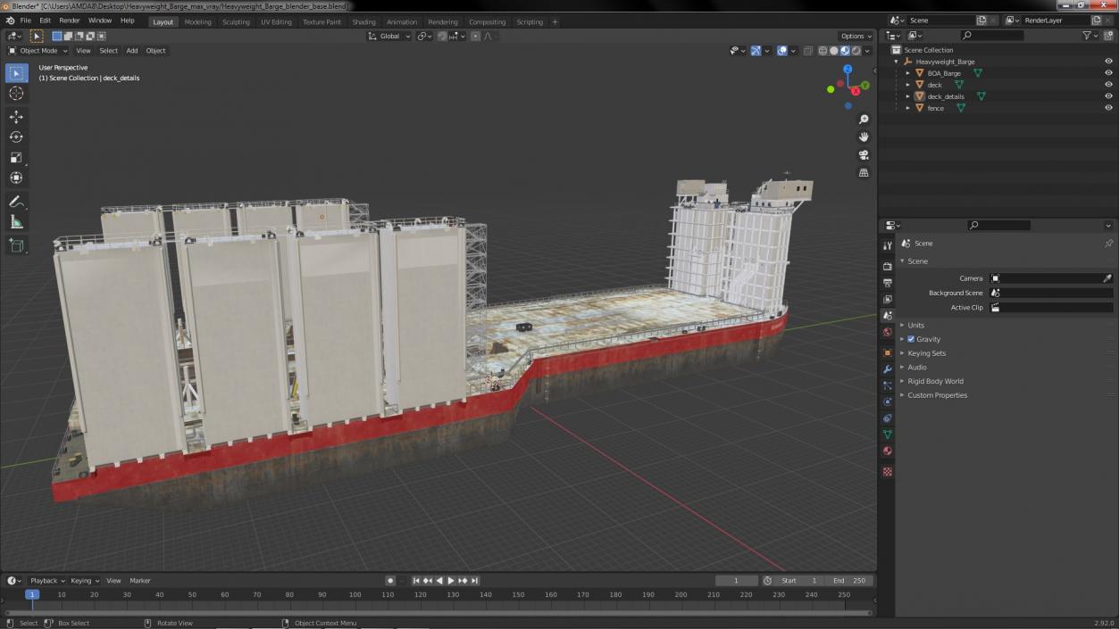 Heavyweight Barge 3D