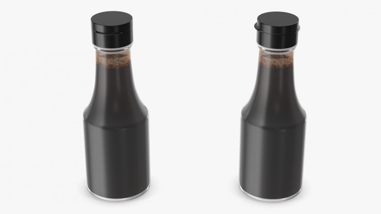 Bottle of Dark Soy Sauce 3D model