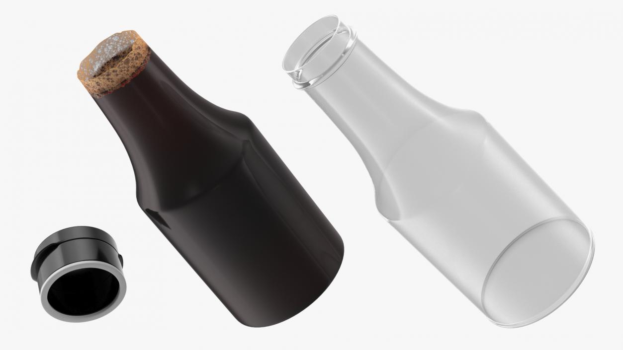 Bottle of Dark Soy Sauce 3D model