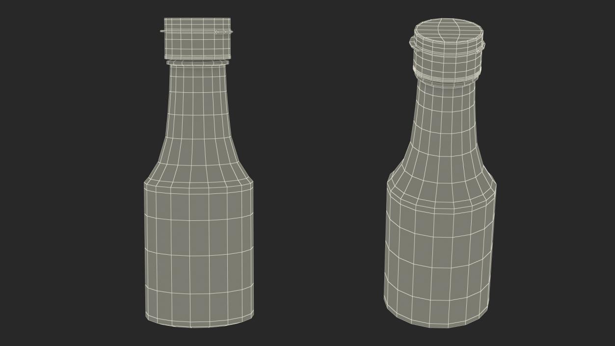 Bottle of Dark Soy Sauce 3D model