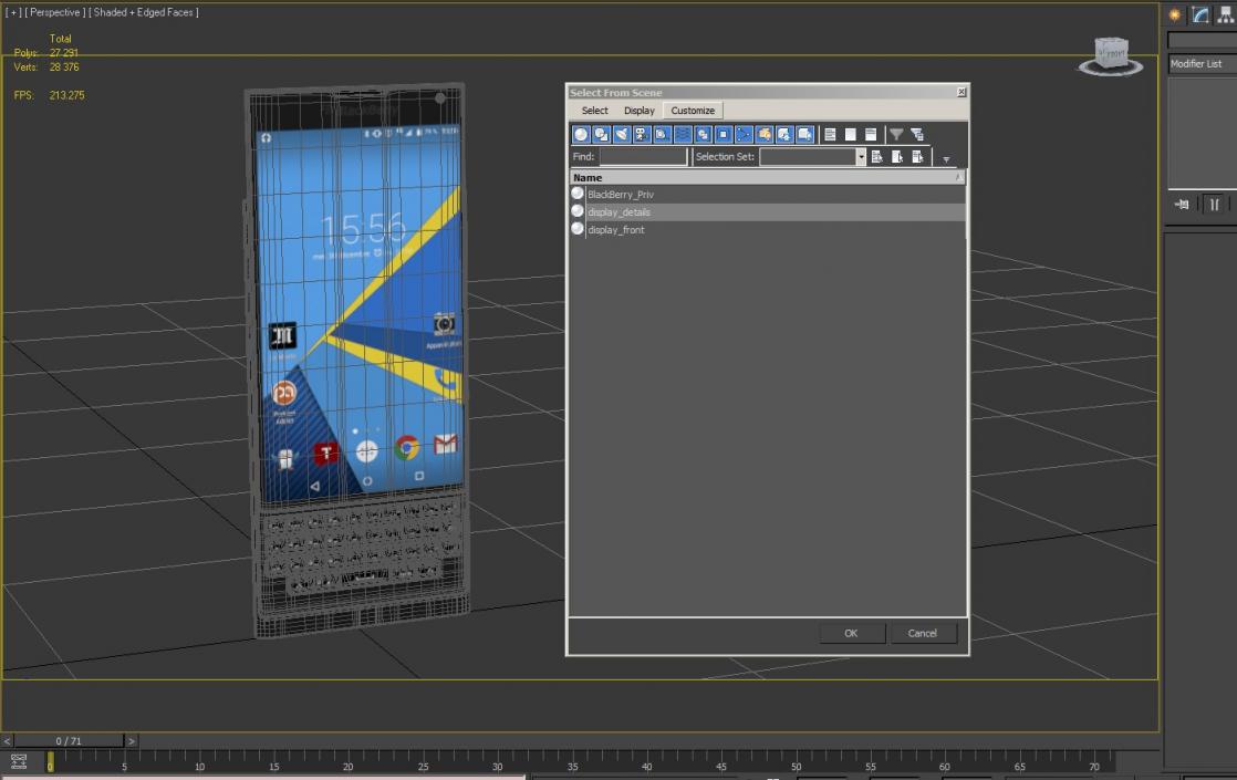 3D model BlackBerry Priv