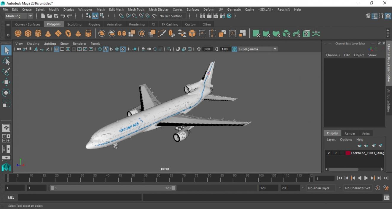 Lockheed L1011 Stargazer 3D model