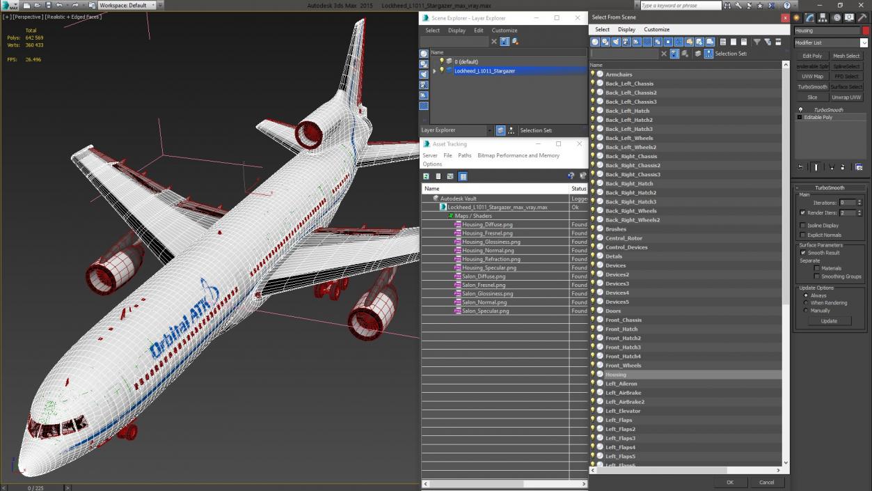 Lockheed L1011 Stargazer 3D model