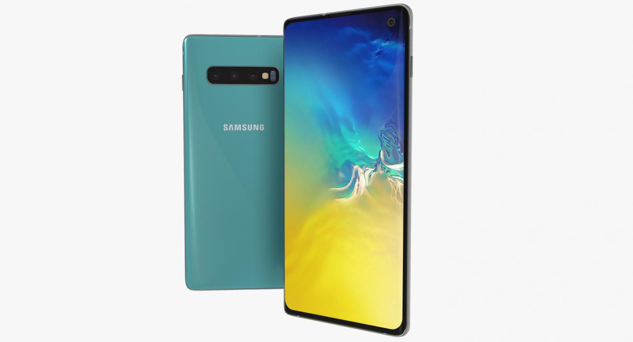 Samsung Galaxy S10 Aquamarine 3D model