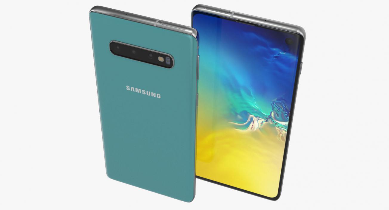 Samsung Galaxy S10 Aquamarine 3D model