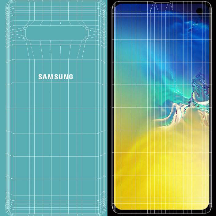 Samsung Galaxy S10 Aquamarine 3D model