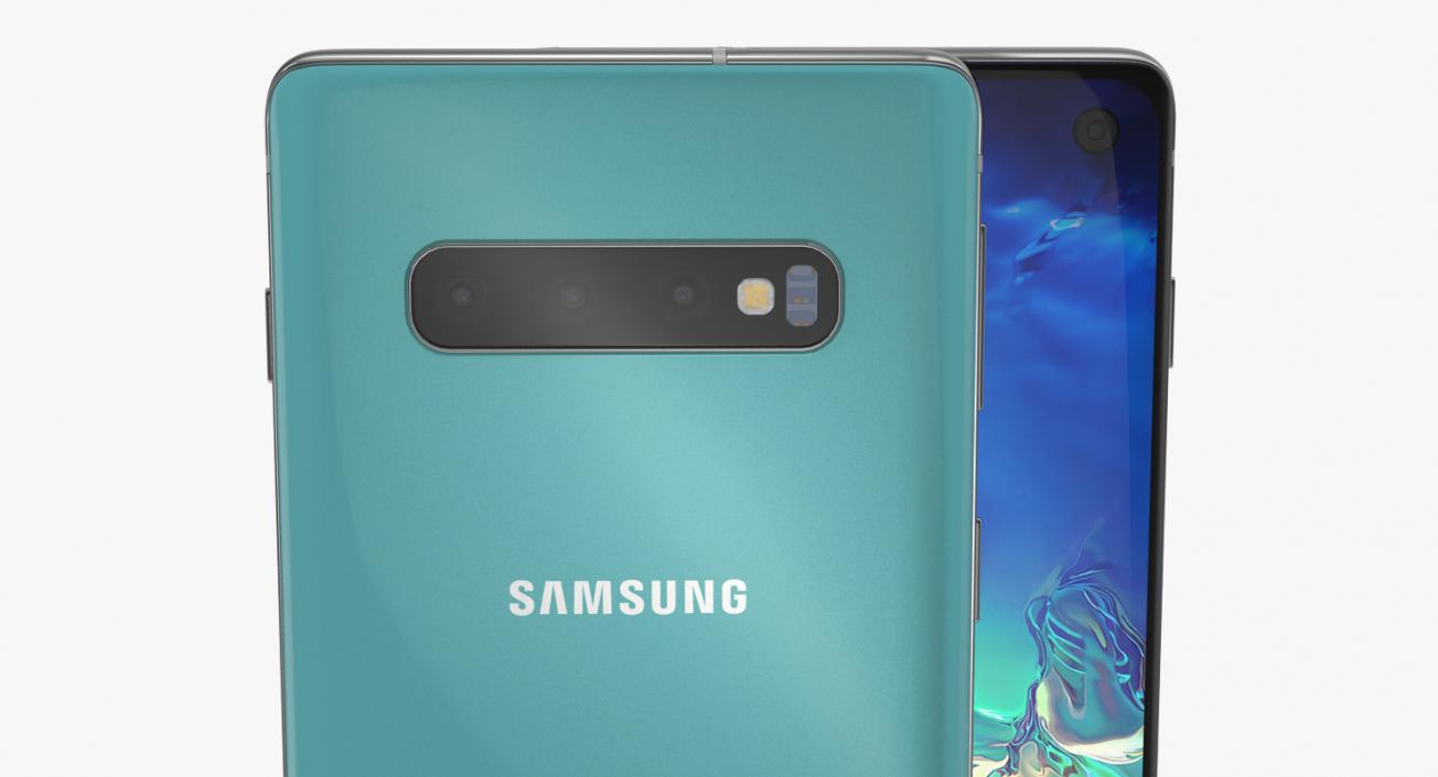 Samsung Galaxy S10 Aquamarine 3D model