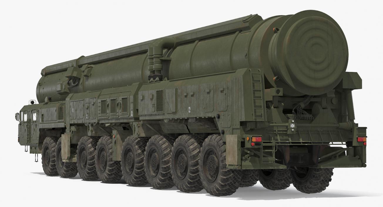 3D Road-mobile Ballistic Missiles Collection 2 model