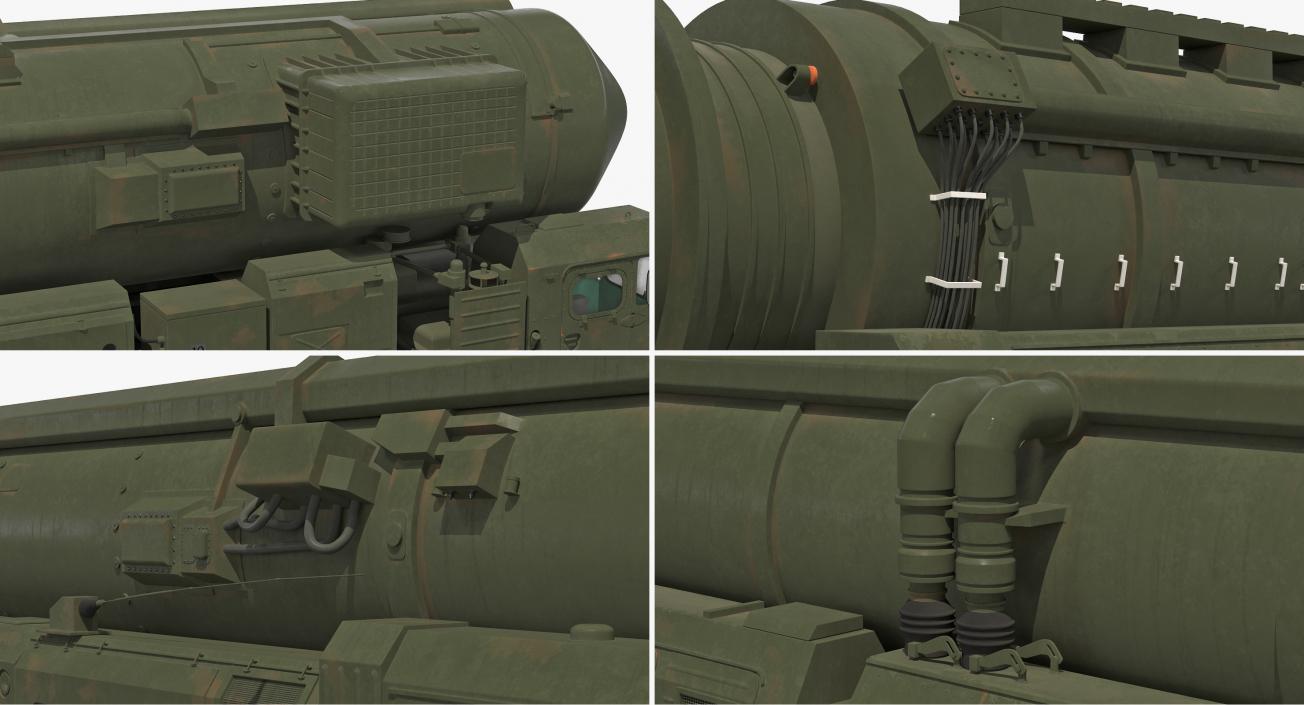 3D Road-mobile Ballistic Missiles Collection 2 model