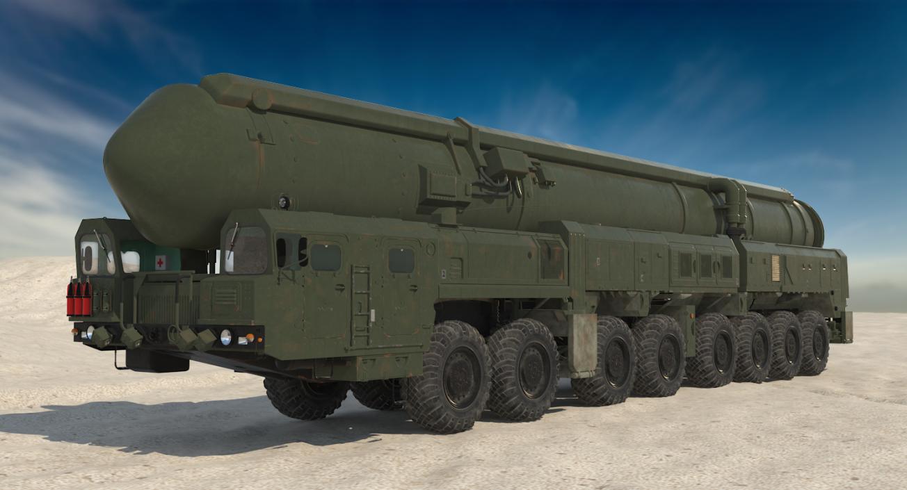 3D Road-mobile Ballistic Missiles Collection 2 model