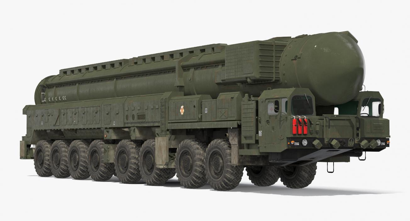 3D Road-mobile Ballistic Missiles Collection 2 model