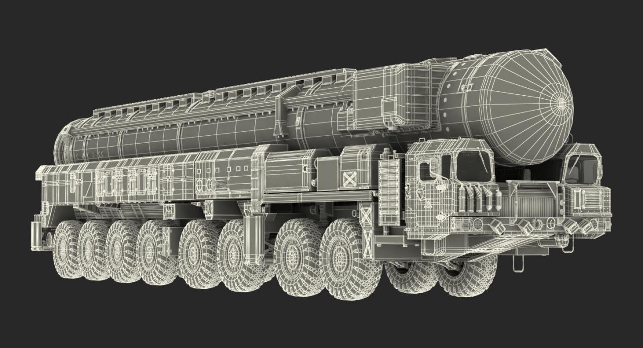 3D Road-mobile Ballistic Missiles Collection 2 model