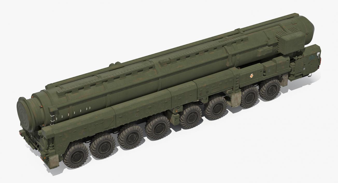 3D Road-mobile Ballistic Missiles Collection 2 model