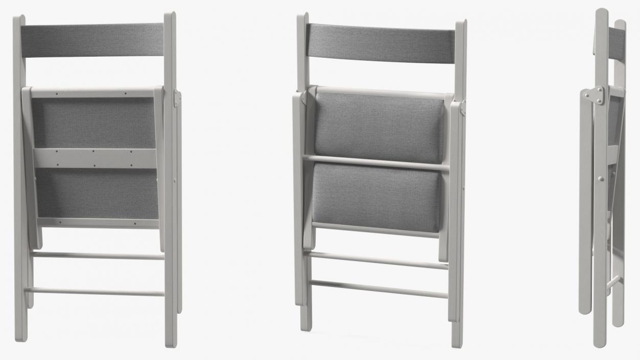 Folding Chairs Closed Collection 3D