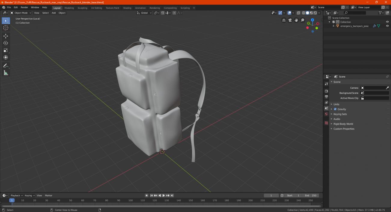 3D model Rescue Rucksack