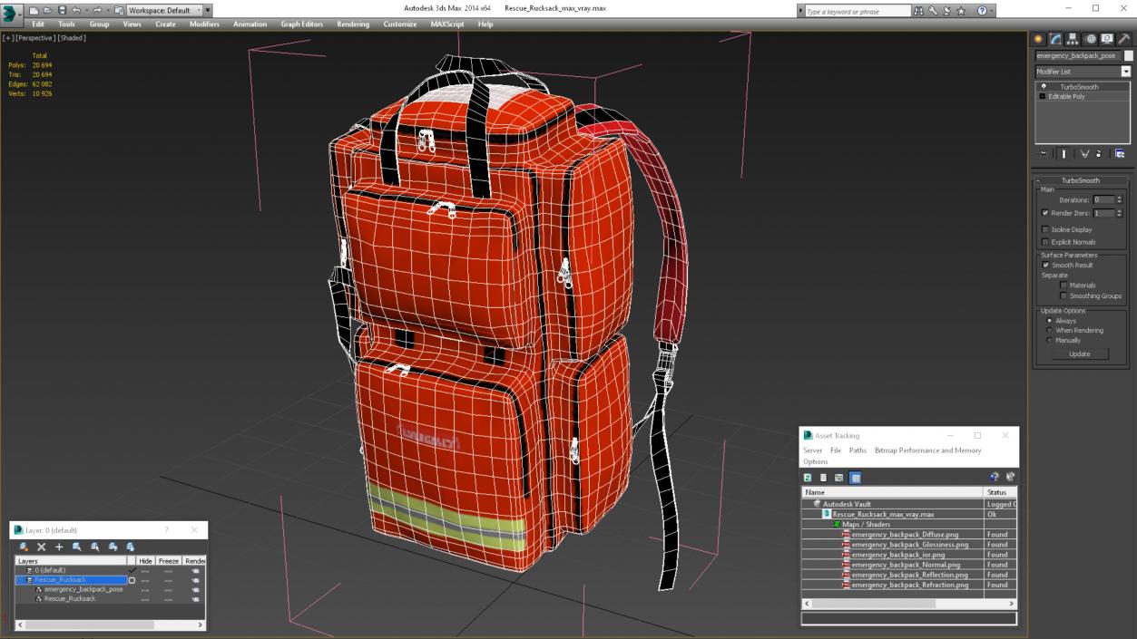 3D model Rescue Rucksack