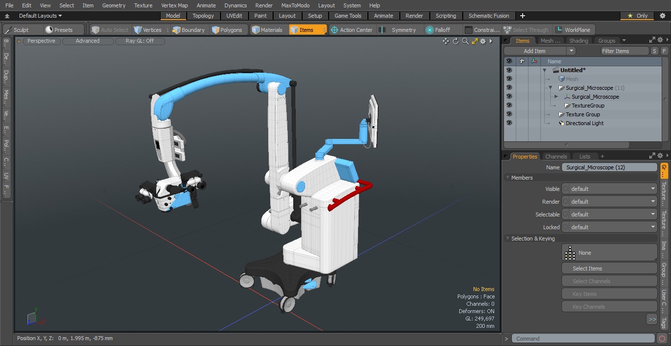 Surgical Microscope 3D model