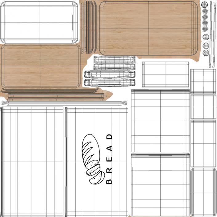Bread Boxes Collection 2 3D model