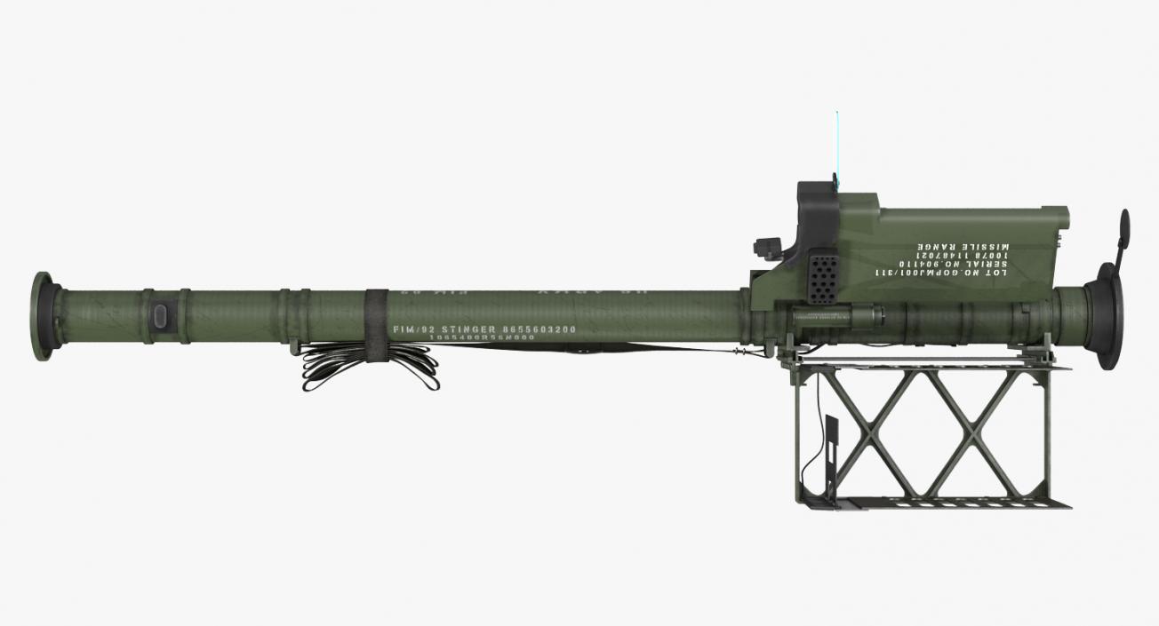 3D FIM-92 Stinger Rigged