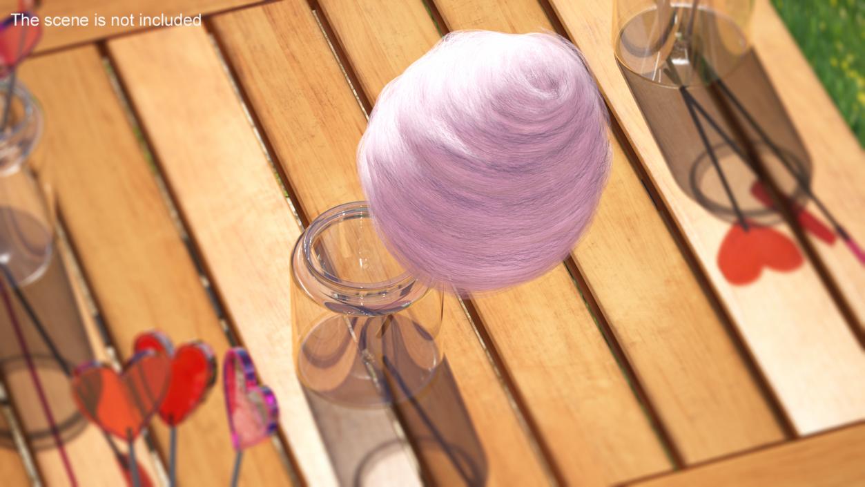 Pink Cotton Candy 3D