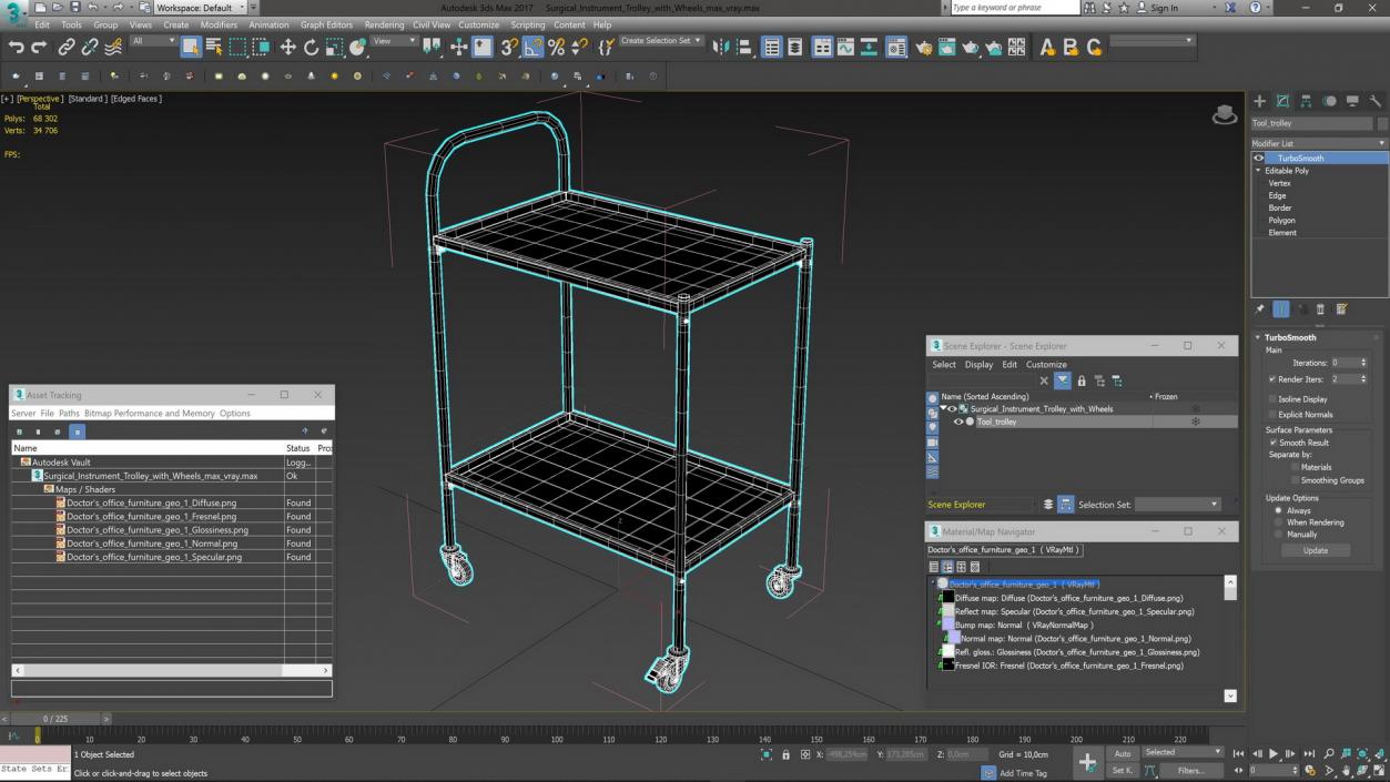 3D Medical Furniture for Doctors Office