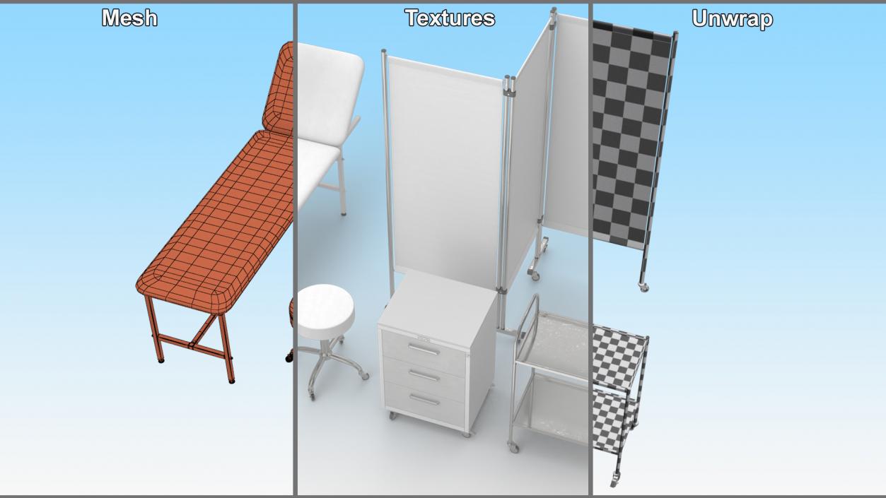 3D Medical Furniture for Doctors Office