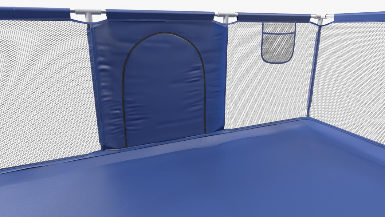 Blue Baby Playpen 3D