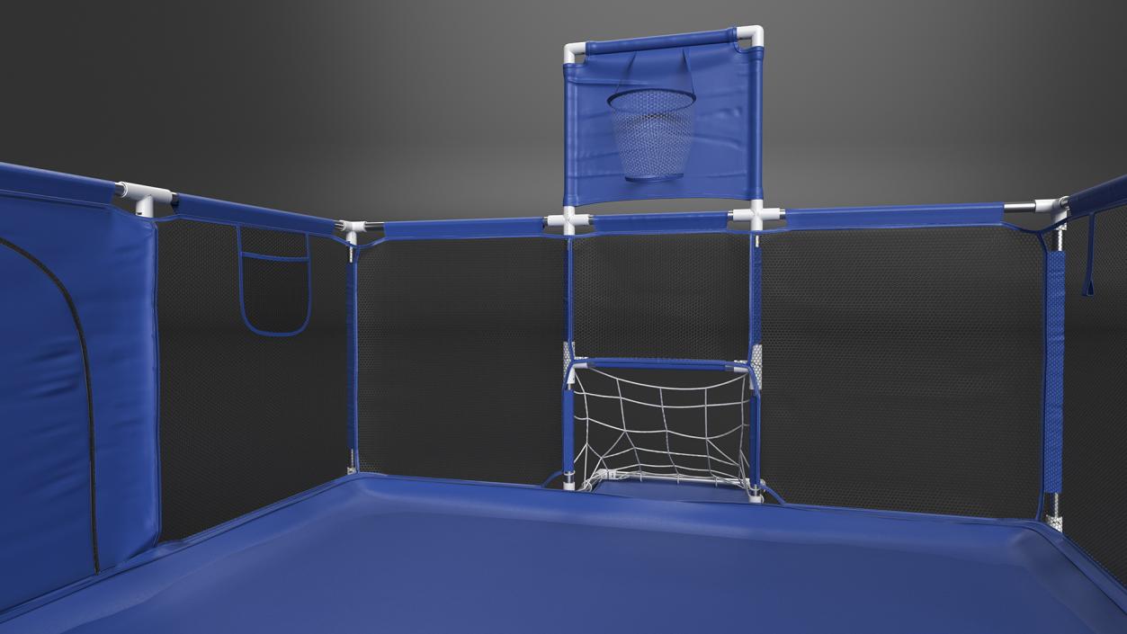 Blue Baby Playpen 3D