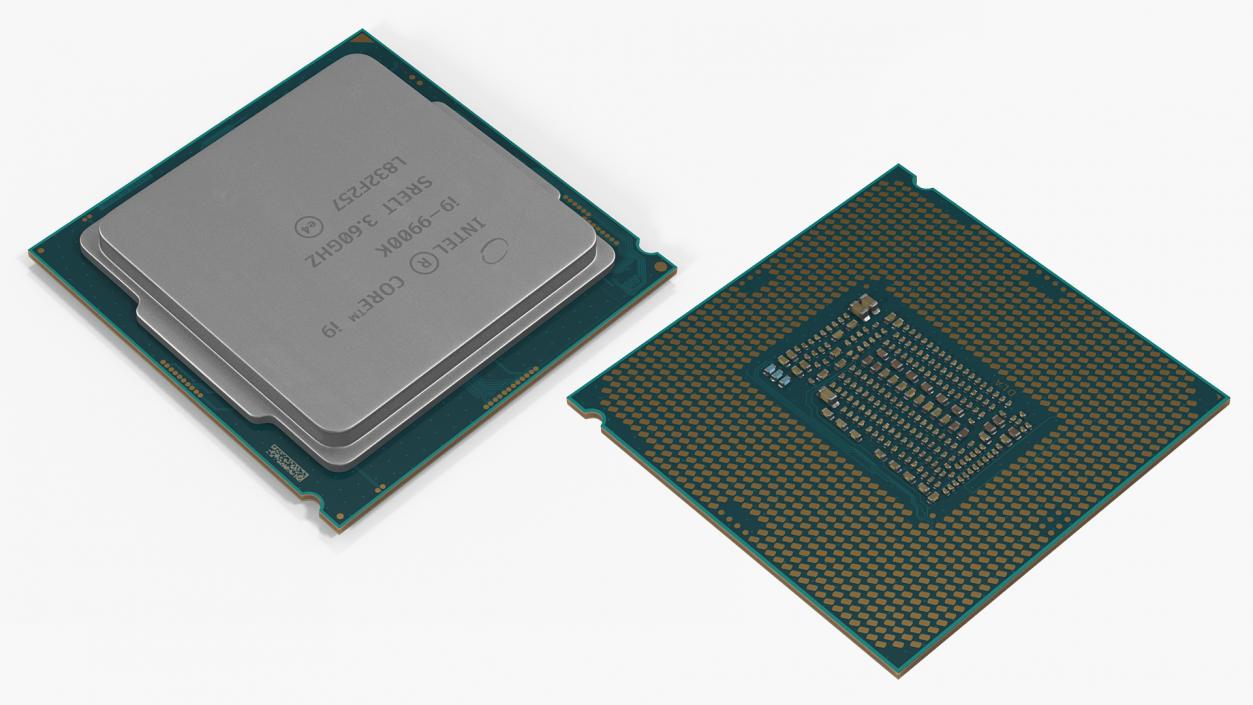 3D Intel and AMD CPU Collection model