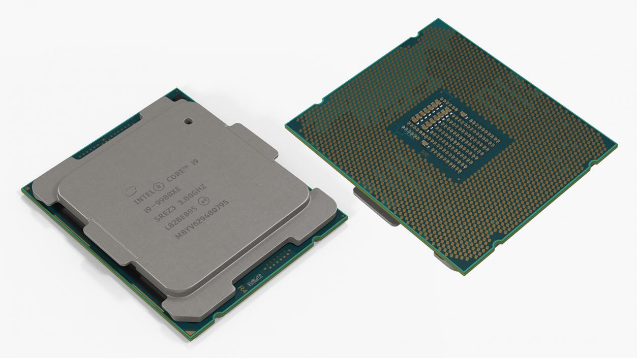 3D Intel and AMD CPU Collection model