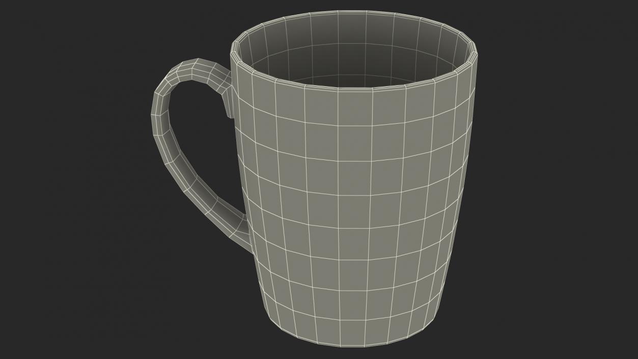 3D Mockup Ceramic Mug Gold model