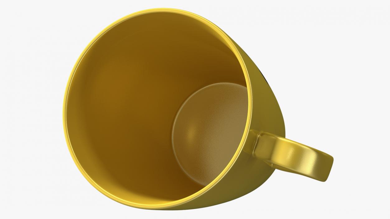 3D Mockup Ceramic Mug Gold model