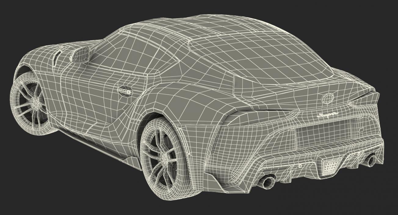 Toyota Supra 2019 Rigged 3D model