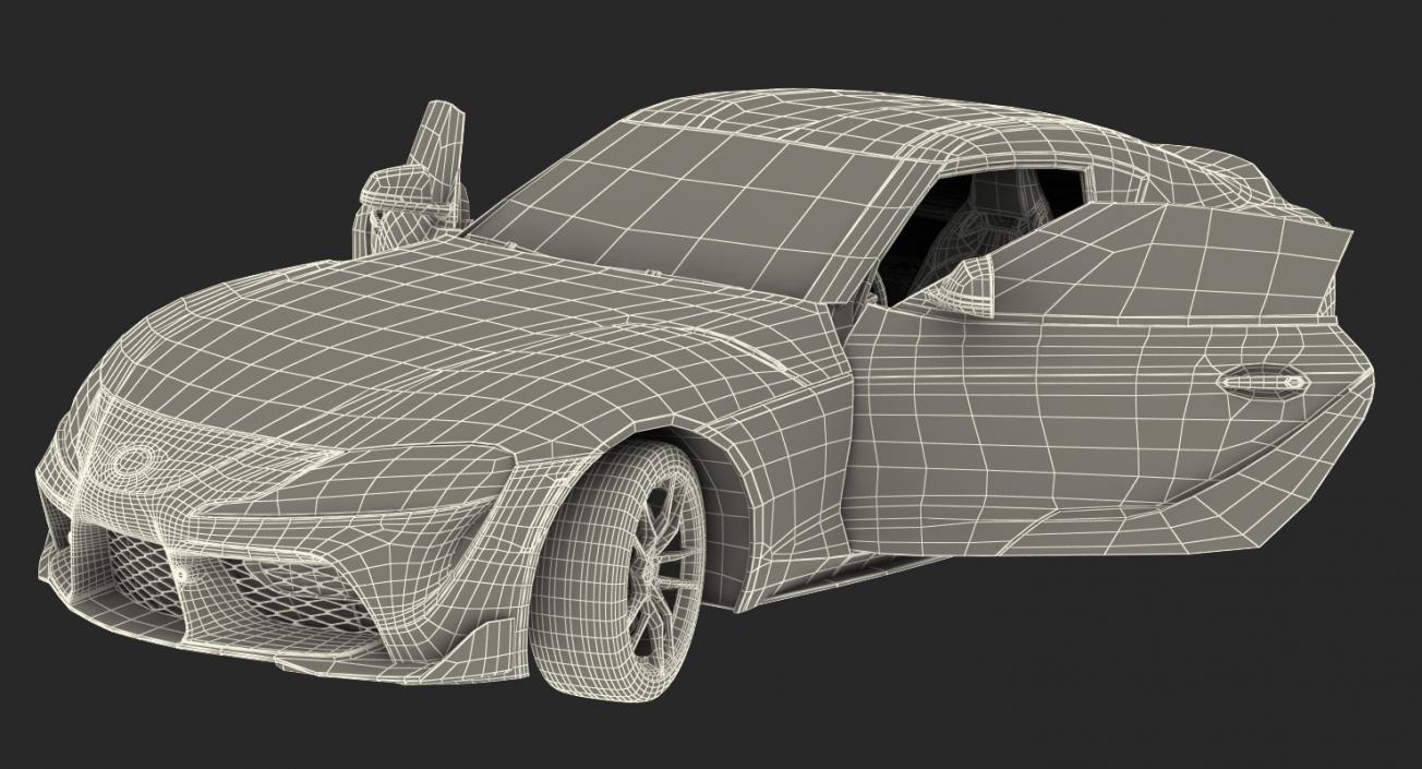 Toyota Supra 2019 Rigged 3D model