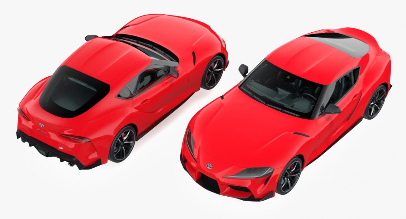 Toyota Supra 2019 Rigged 3D model