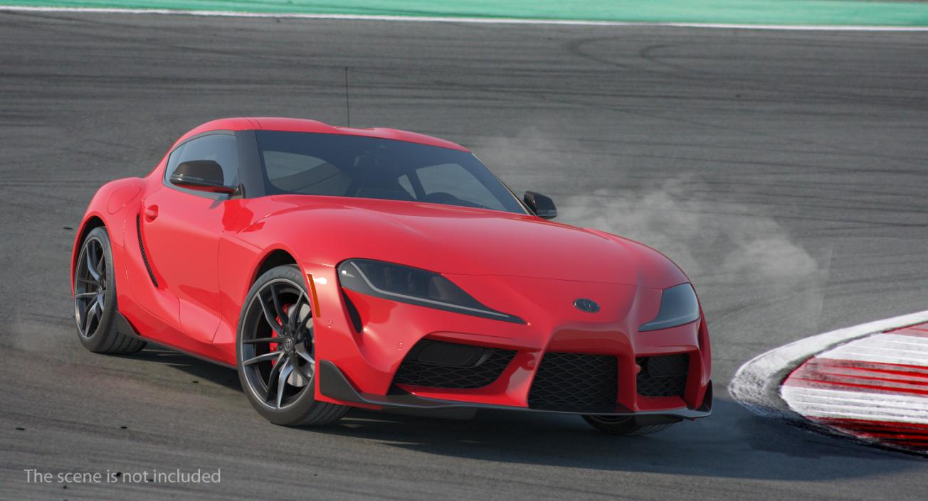 Toyota Supra 2019 Rigged 3D model