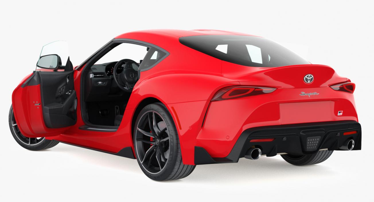 Toyota Supra 2019 Rigged 3D model