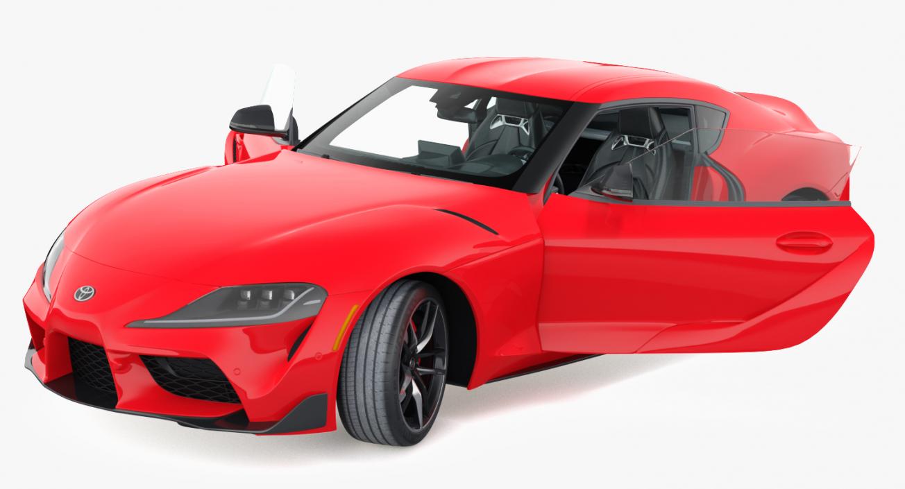 Toyota Supra 2019 Rigged 3D model