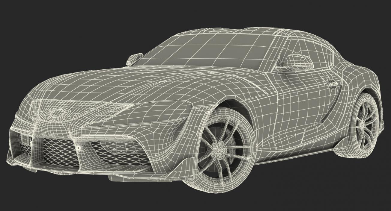 Toyota Supra 2019 Rigged 3D model