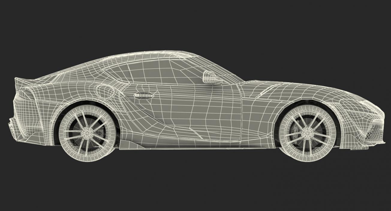 Toyota Supra 2019 Rigged 3D model