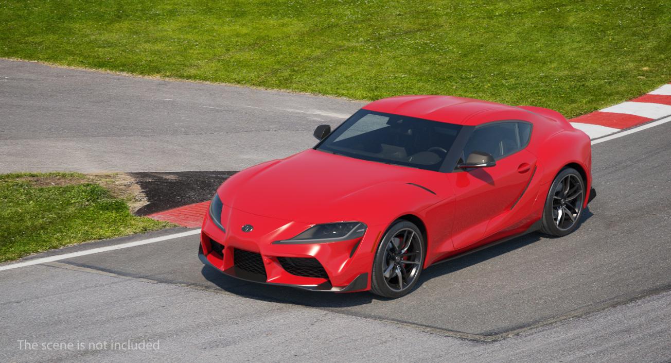 Toyota Supra 2019 Rigged 3D model