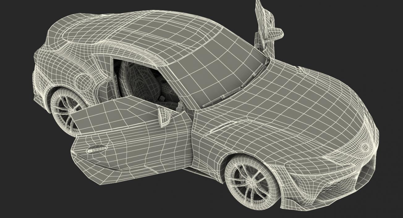 Toyota Supra 2019 Rigged 3D model